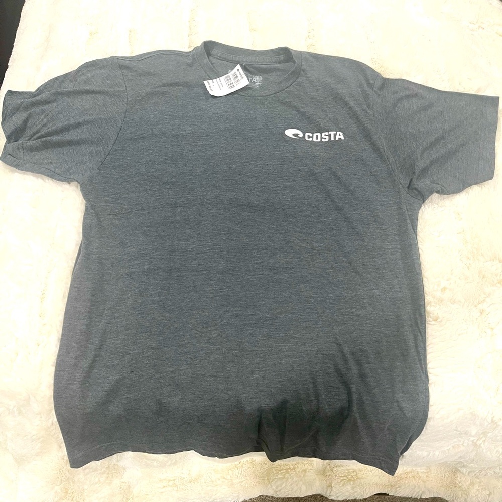 Costa Men’s Heather Gray L short sleeved T-shirt NWT